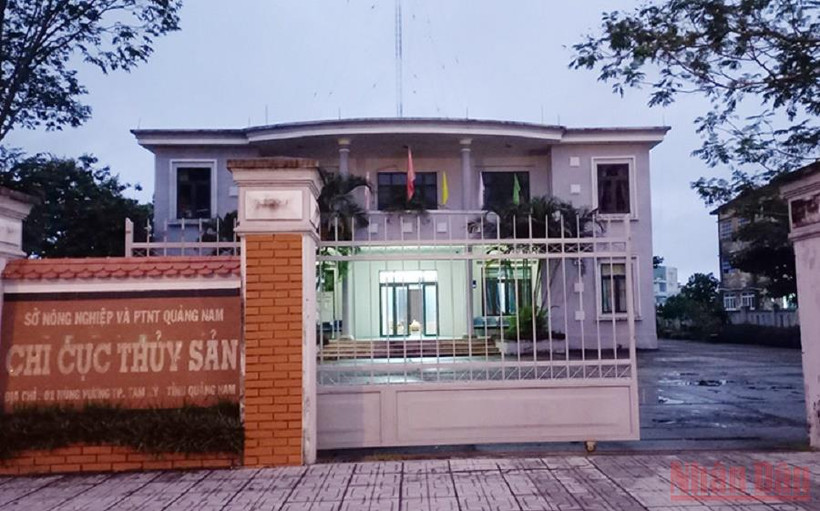 Trụ sở làm việc của Chi cục Thủy sản Quảng Nam. (Ảnh: QUỐC VIỆT)