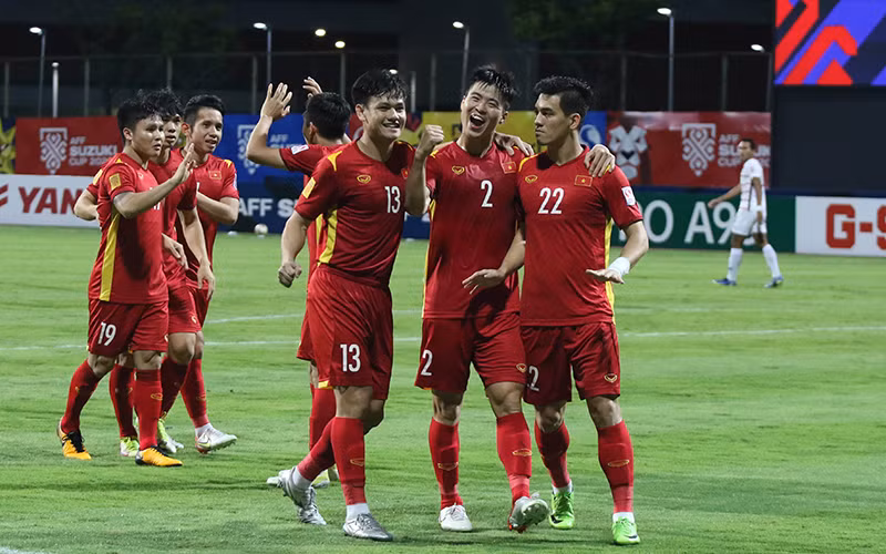 Đội tuyển Việt Nam trong chiến thắng 4-0 trước Campuchia tối Chủ nhật 19/12. (Ảnh: VFF)