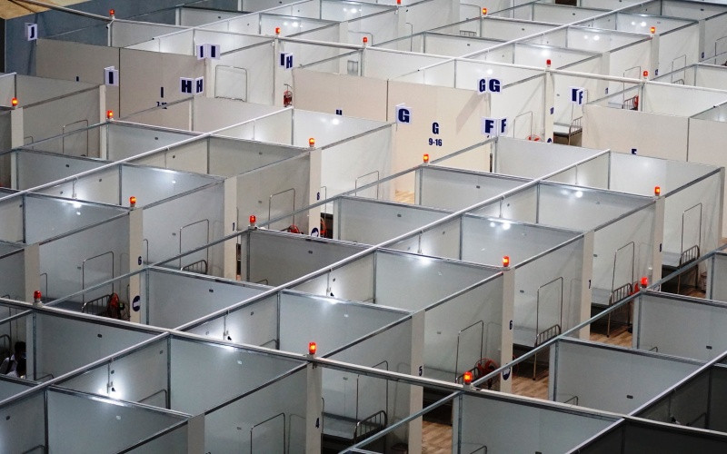 Đà Nẵng giải thể Bệnh viện dã chiến tại Cung thể thao Tiên Sơn.