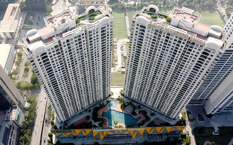 Một khu nhà chung cư của Tập đoàn Tân Hoàng Minh. (Ảnh HẢI THANH)