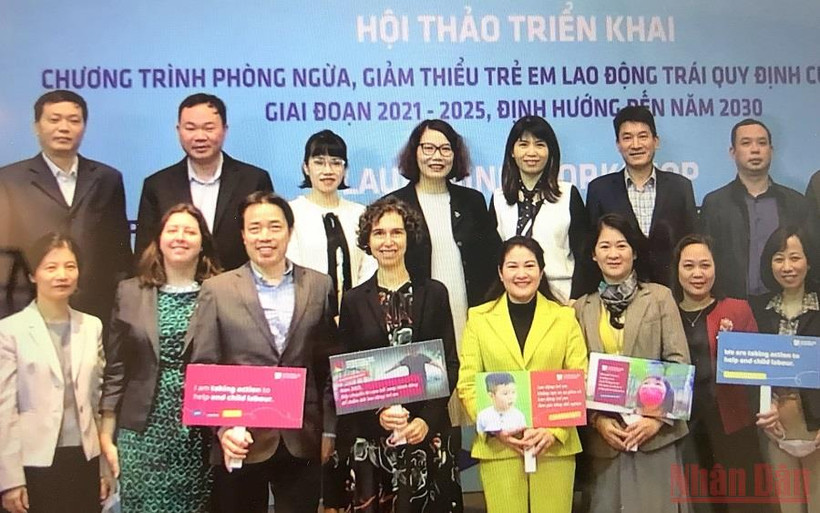 Hội thảo triển khai Chương trình quốc gia về phòng ngừa và giảm thiểu trẻ em lao động trái quy định của pháp luật giai đoạn 2021-2025, định hướng đến năm 2030. 