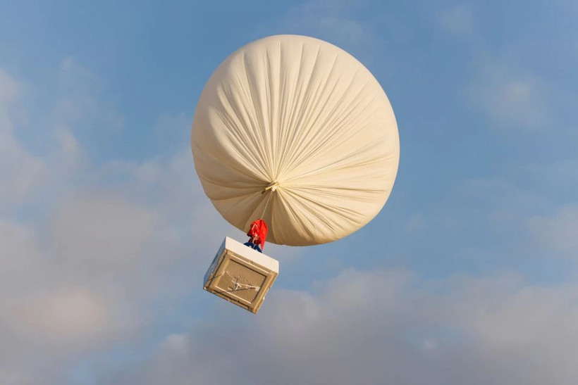 Quả khí cầu thu giữ carbon của công ty khởi nghiệp High Hopes Labs, Israel. Ảnh: Reuters.