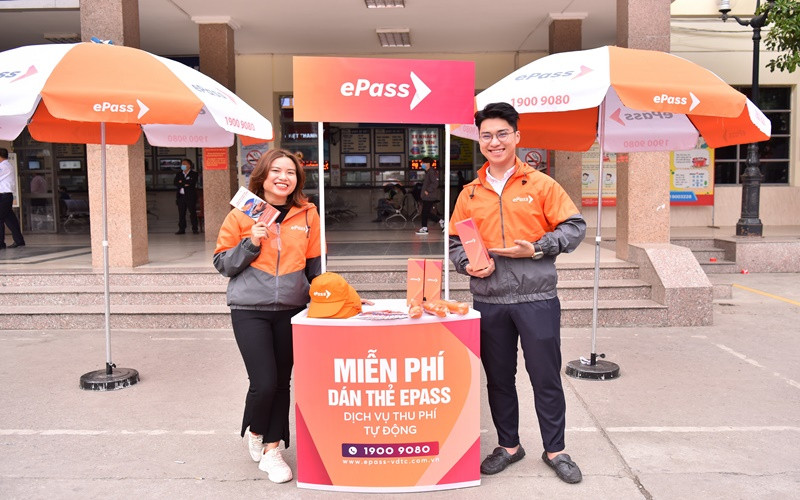 Các điểm gắn thẻ ePass.