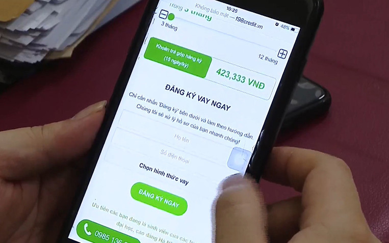 Một địa chỉ trên in-tơ-nét cho vay tiền với lãi suất “cắt cổ” đã bị Công an TP Hà Nội triệt phá.