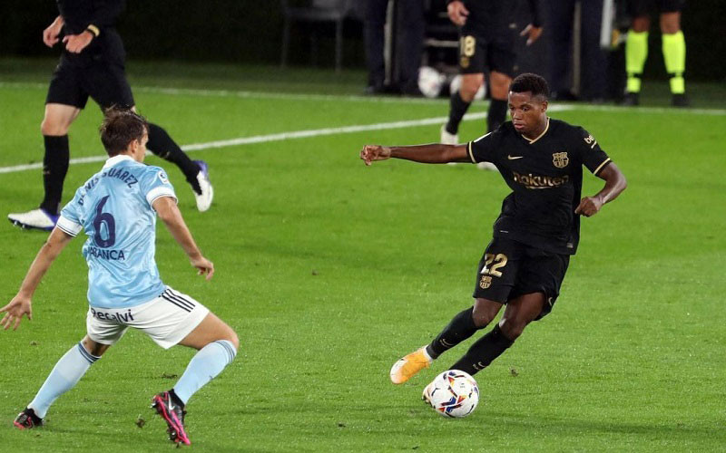 Ansu Fati (số 22) tiếp tục tỏa sáng trong chiến thắng thứ 2 liên tiếp của Barca. (Ảnh: FC Barcelona)