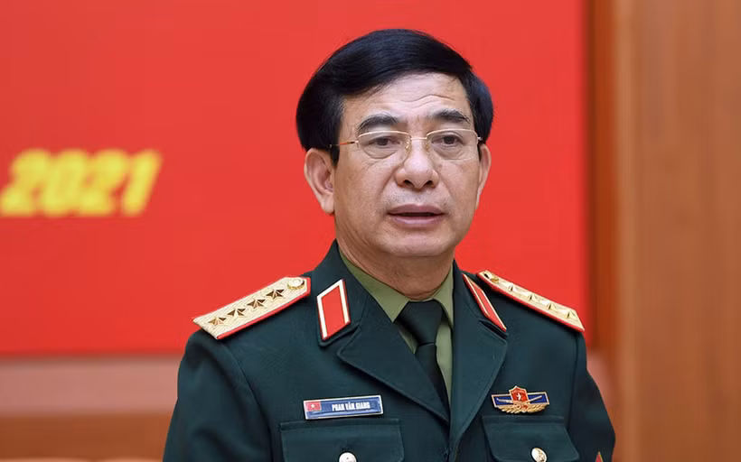 Đại tướng Phan Văn Giang, Ủy viên Bộ Chính trị, Phó Bí thư Quân ủy Trung ương, Bộ trưởng Quốc phòng. (Ảnh: QĐND)