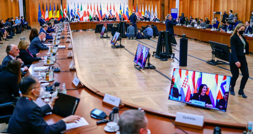 Hội nghị các nhà tài trợ diễn ra tại Berlin, Đức. (Ảnh: Reuters)