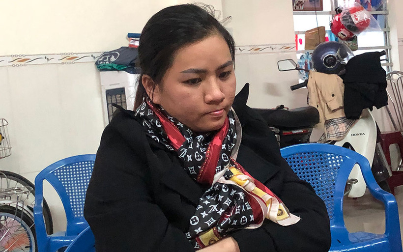 Đối tượng cầm đầu Lê Thị Sương vừa bị bắt giữ.