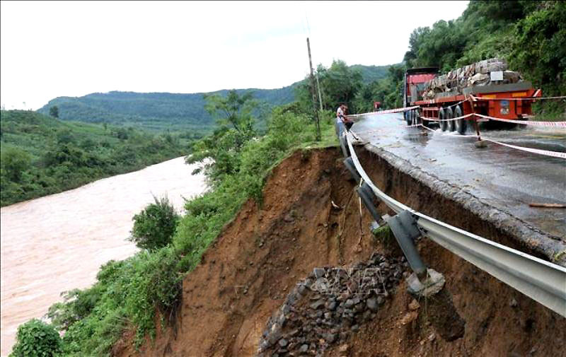 Nguy cơ rất cao sạt lở đất ở vùng núi Hà Tĩnh, Quảng Bình, Quảng Trị, Thừa Thiên Huế. (Ảnh minh họa)