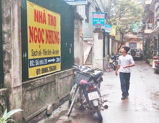 Nhiều nhà trọ chung quanh Bệnh viện Nhi T.Ư mặc dù chưa bảo đảm vệ sinh, an toàn cháy nổ nhưng vẫn được nhiều người bệnh lựa chọn.