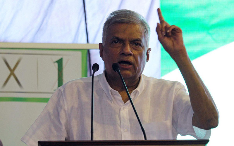 Ông Ranil Wickremesinghe trong chiến dịch vận động tranh cử tại Galle, Sri Lanka, ngày 2/8/2020. (Ảnh: Reuters)
