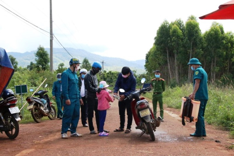 Trạm chốt chặn xã Hải Yang - Đắk Đoa, Gia Lai.