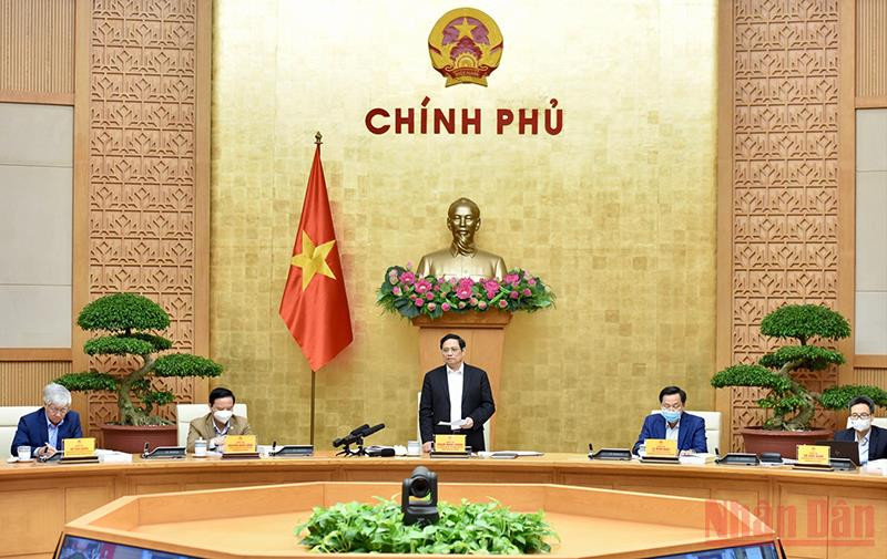 Thủ tướng Chính phủ Phạm Minh Chính phát biểu ý kiến. (Ảnh: Trần Hải)