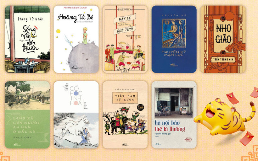 Các tựa sách nói được tặng miễn phí. (Ảnh: Nhã Nam)