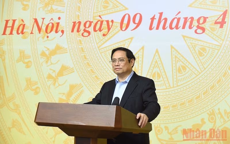 Thủ tướng Chính phủ Phạm Minh Chính chủ trì phiên họp lần thứ 14 của Ban Chỉ đạo quốc gia phòng, chống dịch Covid-19. (Ảnh: TRẦN HẢI)