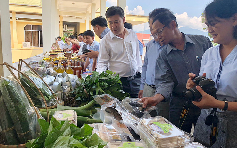 Tham gia, trưng bày giới thiệu hàng nông sản là cách giúp nông sản tiếp cận, tìm kiếm thị trường rộng mở hơn.