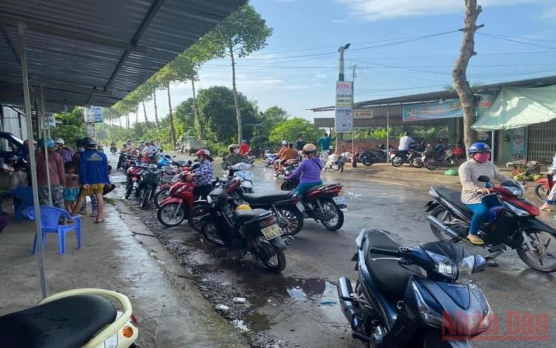 Hiện trường vụ đối tượng N.V.C. đâm nạn nhân tử vong.