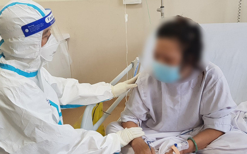 Hỗ trợ tâm lý cho người bệnh nhiễm Covid-19 rất quan trọng. (Ảnh: Bệnh viện Chợ Rẫy)