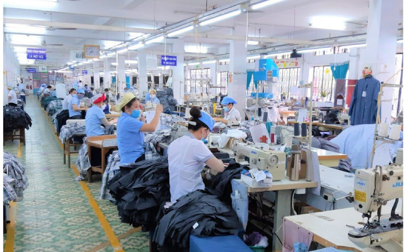 Sản xuất tại Công ty Cổ phần May Bình Minh, TP Hồ Chí Minh. (Ảnh: Kỳ Duyên)