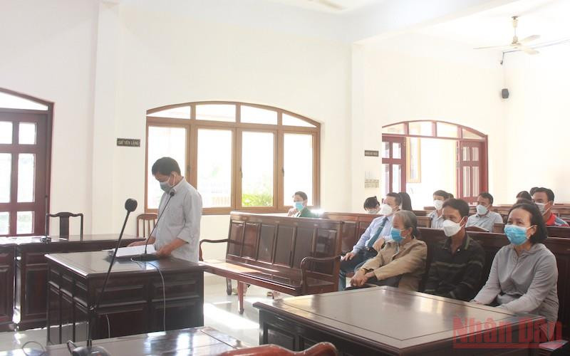 Bị cáo Hà Huy Hải tại phiên tòa.