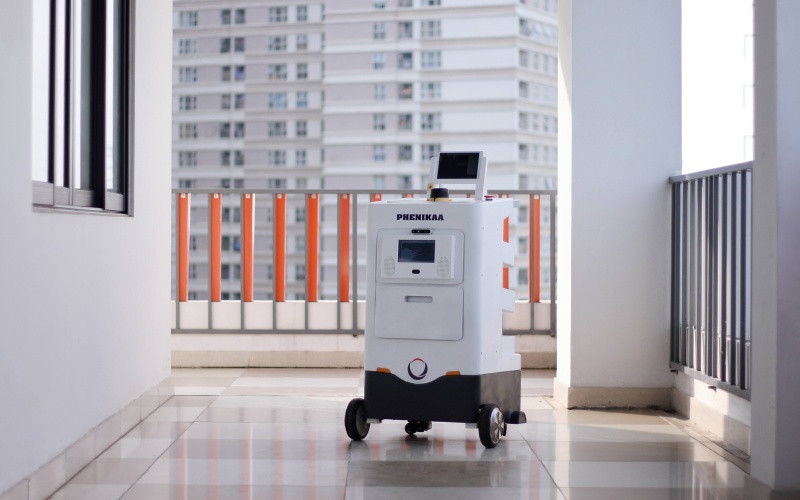 Robot tự hành cho các khu cách ly.