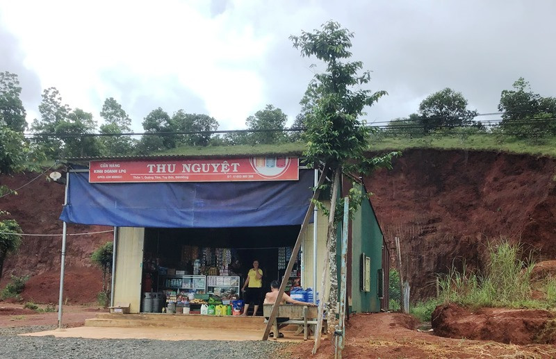  Hàng loạt căn nhà đã được dựng lên trên diện tích đất đang xảy ra tranh chấp.