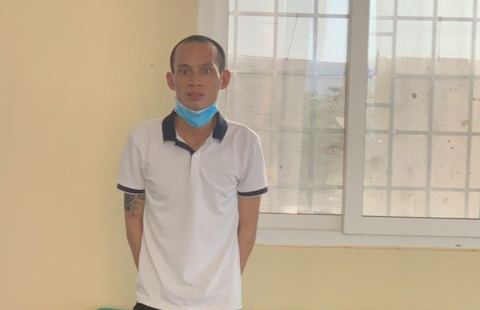 Nguyễn Văn Hậu khi làm việc tại Đồn Biên phòng CKQT Hà Tiên