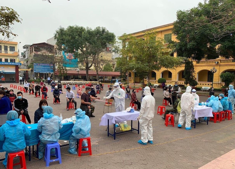 Nhiều trường học tại Hải Dương trở thành nơi cách ly tập trung hoặc lấy mẫu xét nghiệm diện rộng trong mùa dịch