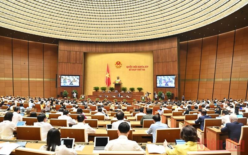 Quang cảnh phiên họp Quốc hội ngày 8/6. (Ảnh: ĐĂNG KHOA)