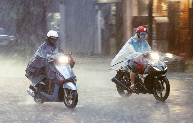 Khu vực Hà Nội có lúc có mưa rào và dông, cục bộ có mưa to. (Ảnh minh họa)