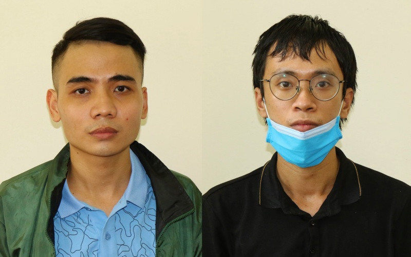 Hai đối tượng Lương Minh Ngọc và Nguyễn Thái Quý.