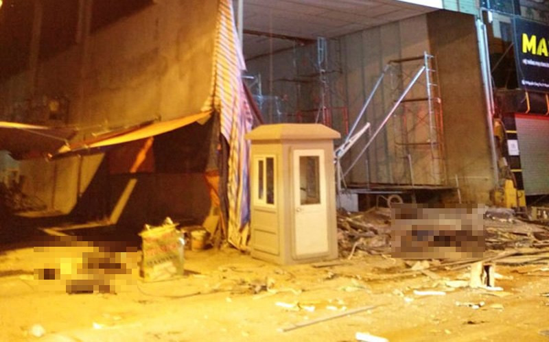 Hiện trường vụ tai nạn.