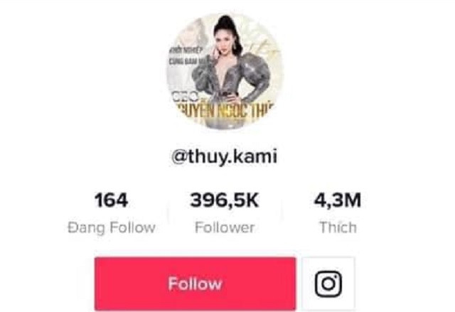 Tài khoản TikTok có tên thuy.kami.