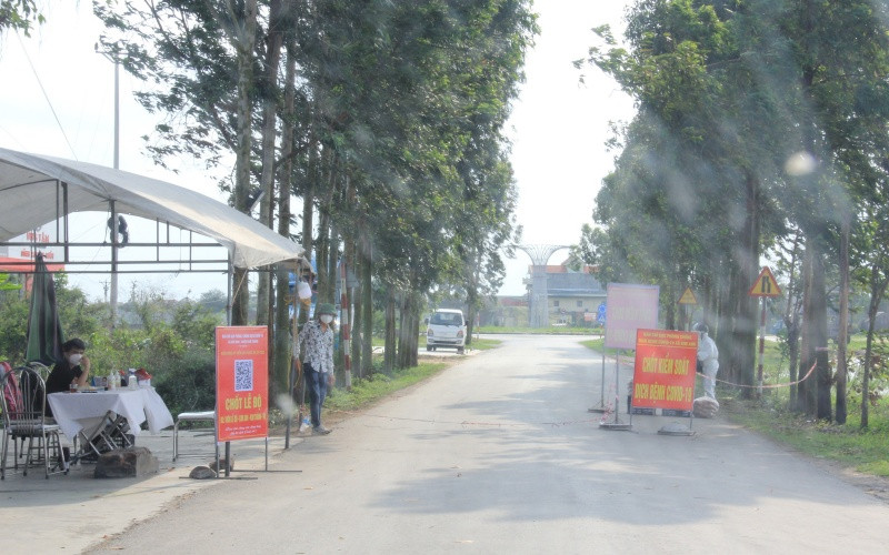 Điểm dịch xã Kim Đính, huyện Kim Thành (Hải Dương).