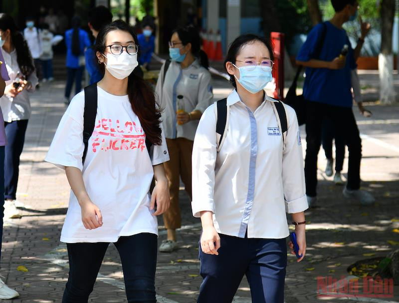 Thí sinh Kỳ thi tốt nghiệp trung học phổ thông năm 2021. Ảnh: THUỶ NGUYÊN