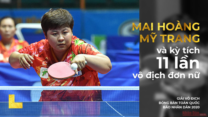 Mai Hoàng Mỹ Trang và kỳ tích 11 lần vô địch đơn nữ
