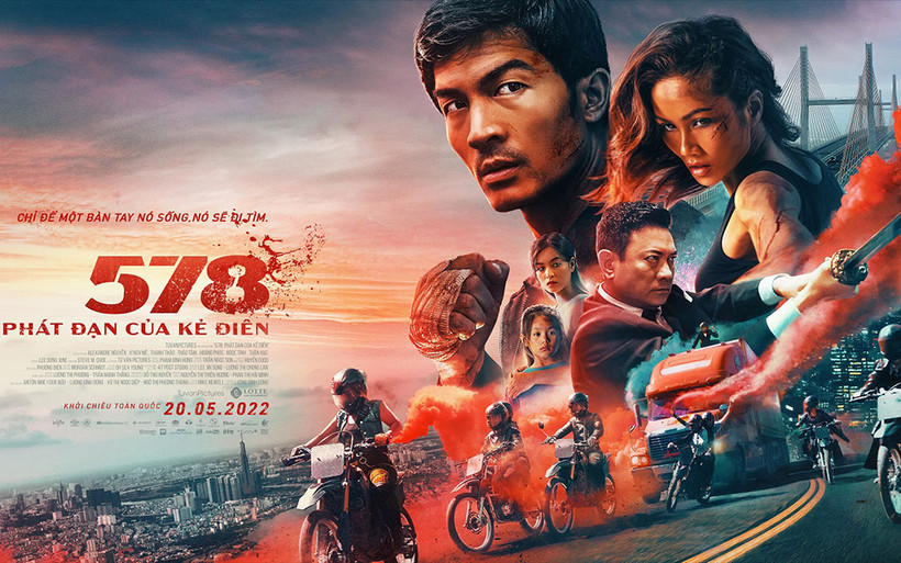 Poster mới của phim "578: Phát đạn của kẻ điên". (Ảnh: Nhà sản xuất cung cấp)