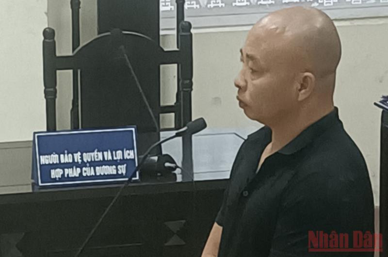 Đối tượng Nguyễn Xuân Đường (tức Đường “Nhuệ”) tại phiên xét xử phúc thẩm.