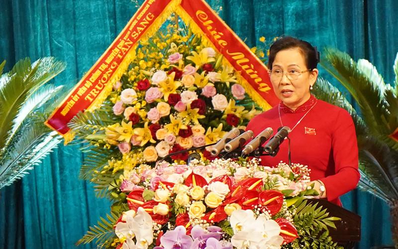 Đồng chí Lê Thị Thủy, Bí thư Tỉnh ủy Hà Nam.