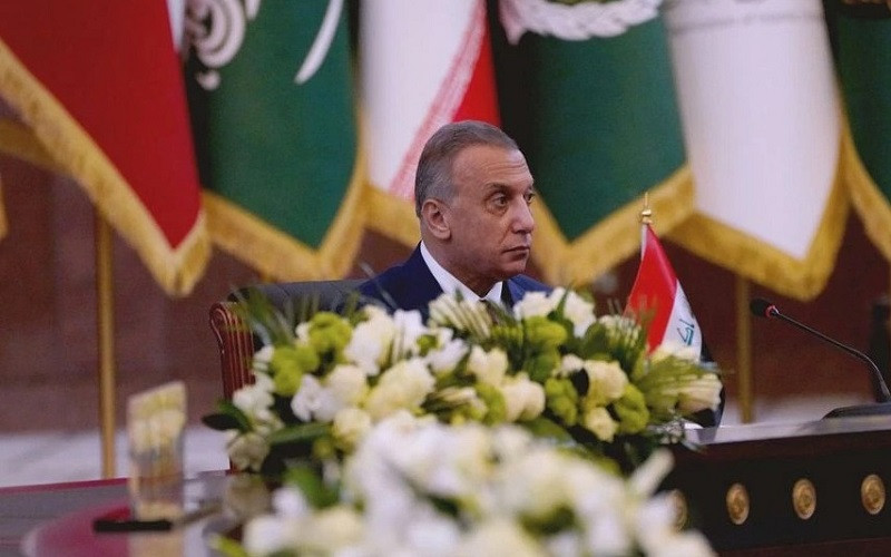 Thủ tướng Iraq Mustafa al-Kadhimi tham dự Hội nghị thượng đỉnh Baghdad diễn ra tại Baghdad, Iraq, ngày 28/8/2021. (Ảnh: Văn phòng Thủ tướng Iraq/Reuters)