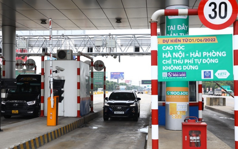 “Chốt” mốc 1-6, thí điểm triển khai ETC trên cao tốc Hà Nội-Hải Phòng.