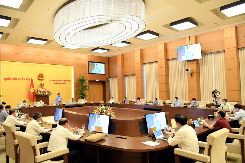 Quang cảnh buổi họp. 