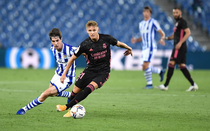 Màn trình diễn của Martin Odegaard là điểm sáng hiếm hoi trong ngày ra quân của Real. (Ảnh: Getty Images).