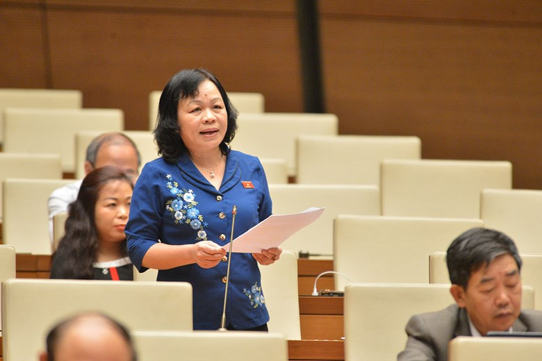 Đại biểu Quốc hội thảo luận trực tuyến về một số nội dung còn ý kiến khác nhau của Dự thảo Luật Bảo vệ môi trường sửa đổi, sáng 24-10