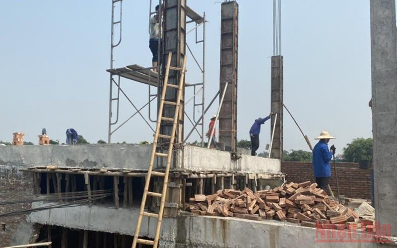 Công trình vi phạm tại Phú Xuyên.