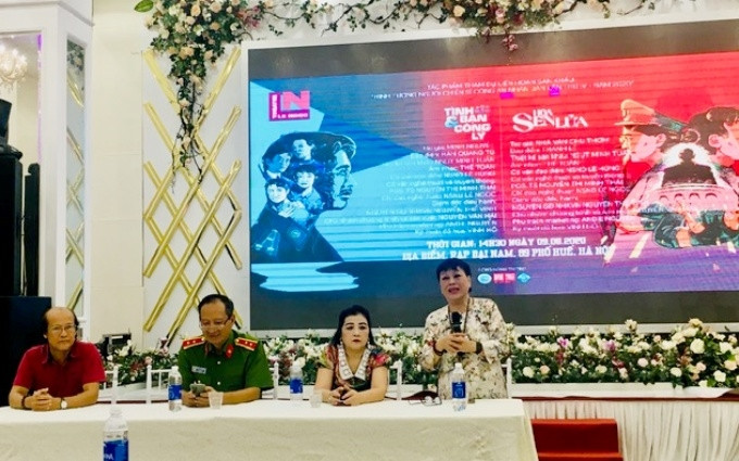 Họp báo giới thiệu hai vở kịch “Hoa sen lửa” và “Tình bạn và công lý”.