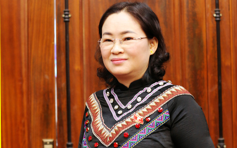 Bà Lò Thị Luyến, Phó Trưởng Đoàn Đại biểu Quốc hội tỉnh Điện Biên.