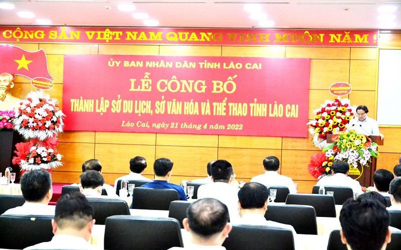 Công bố thành lập Sở Du lịch Lào Cai.