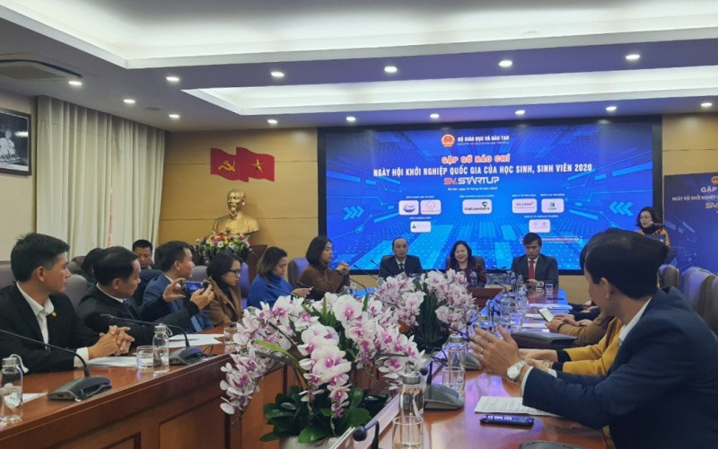 Quang cảnh Ngày hội khởi nghiệp quốc gia của học sinh, sinh viên.