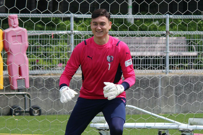 Văn Lâm tập luyện trong màu áo CLB mới. (Ảnh: Cerezo Osaka FC)